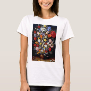T-shirt Fleurs dans un Vase en Bois, Jan Brueghel l'Ancien