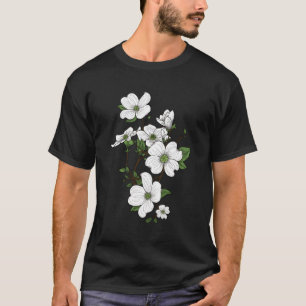 T-shirt Fleurs de bois de chien printemps