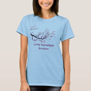 T-shirt Fleurs de cerisier, survivant de greffe de poumon