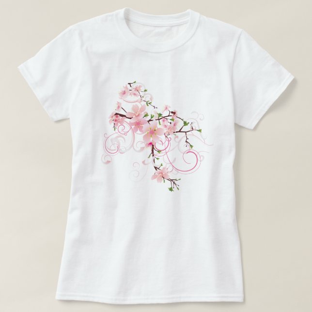 T-shirt Fleurs de cerisiers Sakura (Design devant)