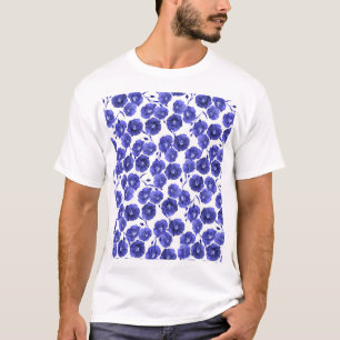 T-shirt Fleurs de champ aquarelle : Papier peint botanique