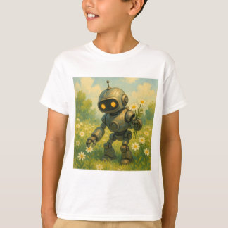 T-shirt Fleurs de cueillette de robots