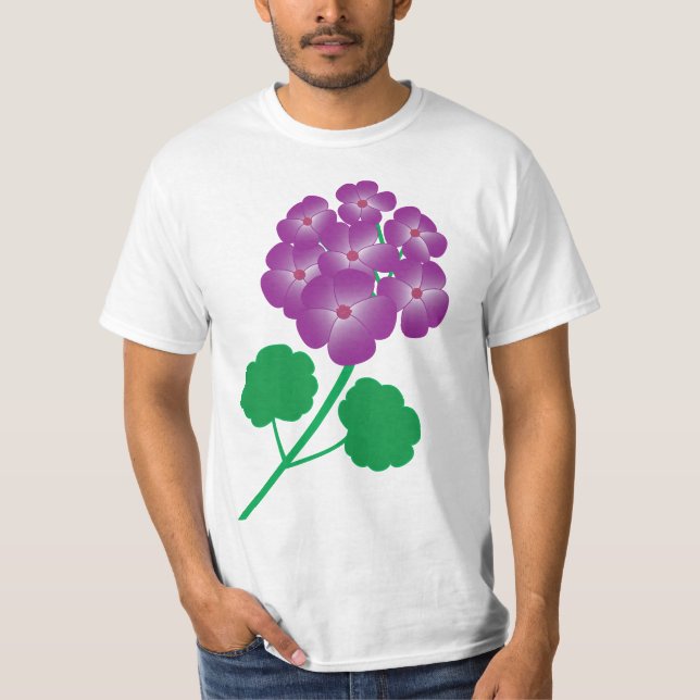 T-shirt Fleurs de géranium (Devant)