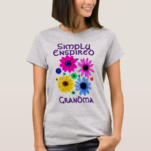 T-shirt Fleurs de grand-mère simplement enspirées