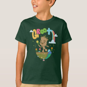T-shirt Fleurs de la grotte super et arc-en-ciel