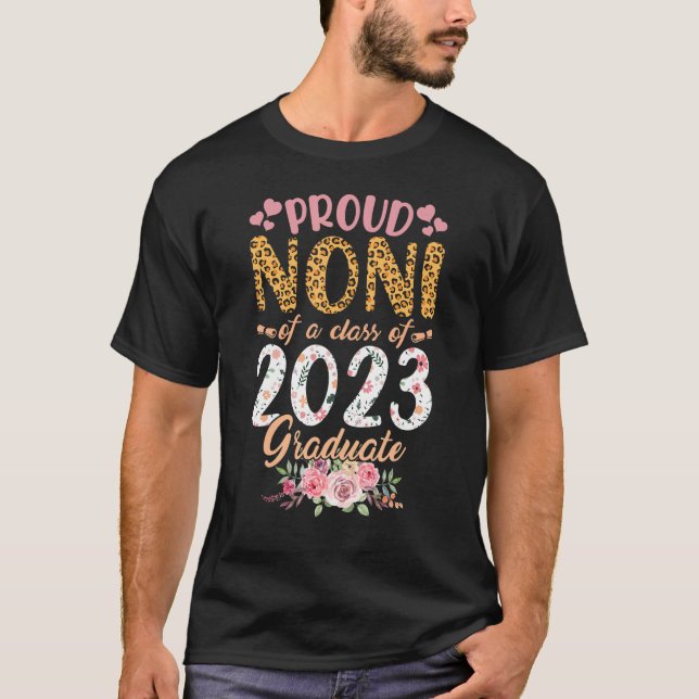 T-shirt Fleurs De Léopard Fières Non-i D'Une Classe De 202 (Devant)