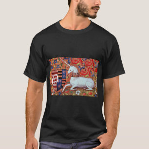 T-SHIRT FLEURS DE LICORNE ET D'IMAGINAIRE, MONOGRAMME