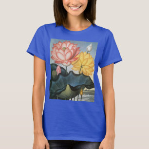 T-shirt Fleurs de Lotus vintages, Le Haricot Égyptien Sacr