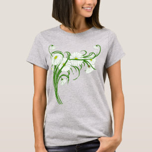 T-shirt Fleurs de marguerite de Gerber vintage d'un jardin