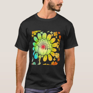 T-shirt Fleurs de néon