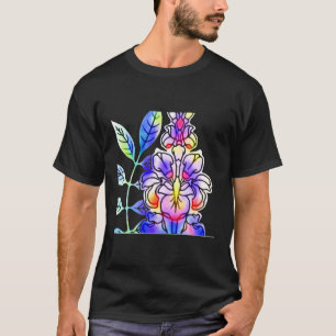 T-shirt Fleurs de néon