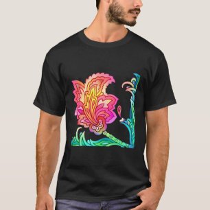 T-shirt Fleurs de néon