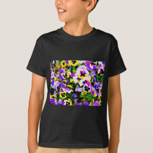 T-shirt fleurs de pensée