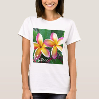 T-shirt Fleurs de Plumeria de Maui Hawaï