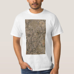 T-shirt Fleurs de prunes blanches et lune par Ito Jakuchu