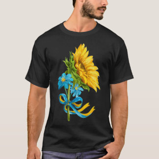 T-shirt Fleurs de soleil et Fleurs sauvages ukrainiens