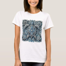 Fleurs de tortue - blanc