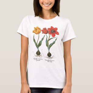 T-shirt Fleurs de tulipe printanière vintages par Basilius