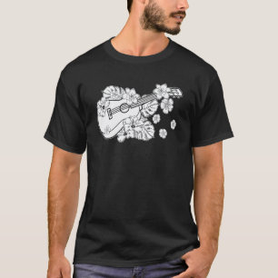T-shirt Fleurs de uke Musique de guitare Guitariste Ukulel