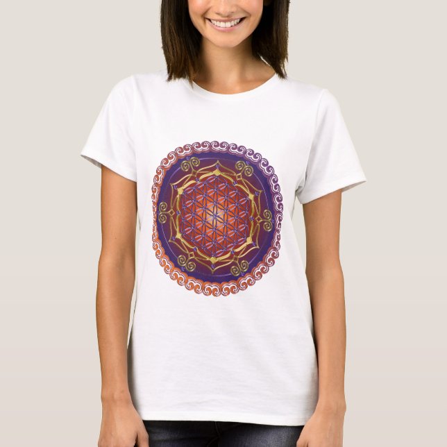 T-shirt FLEURS DE VIE / Blume des Lebens - Ornement I (Devant)