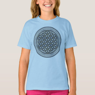 T-shirt FLEURS DE VIE - Symbole de géométrie sacrée Art 1