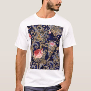 T-shirt Fleurs décoratives colorées Batik