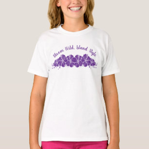 T-shirt Fleurs d'Hibiscus hawaïens