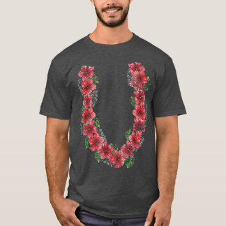 T-shirt Fleurs d'Hibiscus hawaïens Vacances d'été tropical