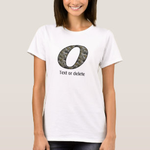T-shirt Fleurs d'hydrangea personnalisées avec initiale de