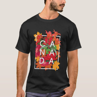 T-shirt Fleurs Du Canada Word Art - Canadian Pride