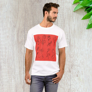 T-shirt Fleurs esquissées