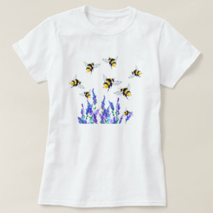 T-shirt fleurs et abeilles