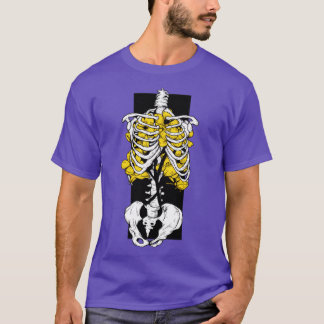 T-shirt Fleurs et os jaunes