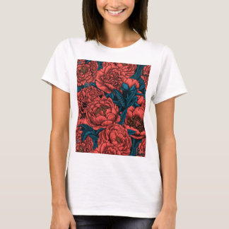 T-shirt fleurs et papillons de nuit