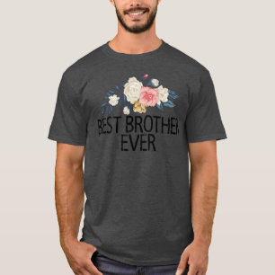 T-shirt Fleurs florales Aquarelle drôle Meilleur Frère Jam