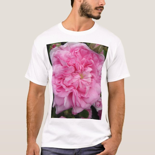 T-shirt Fleurs florales Vintages roses (Devant)