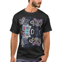 Fleurs géométriques Cool Hip Design noir
