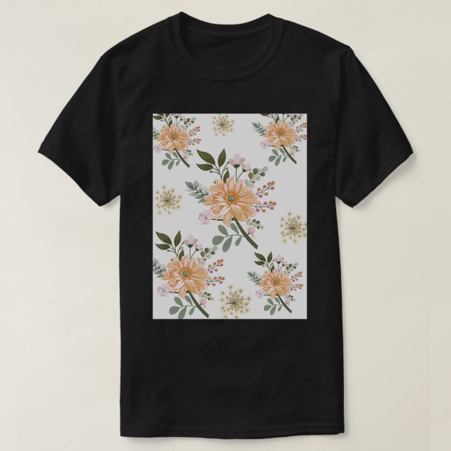 T-shirt fleurs mignonnes (Design devant)