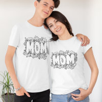 Fleurs MOM l en noir et blanc
