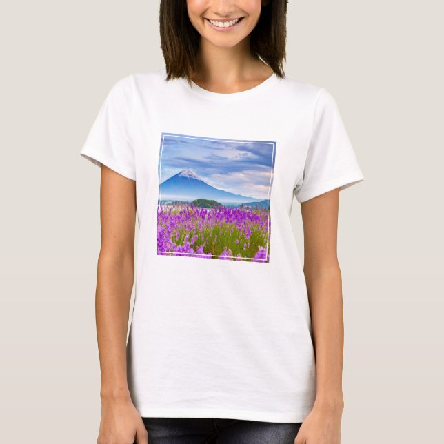 T-shirt Fleurs | Mont Fugi Japon (Devant)
