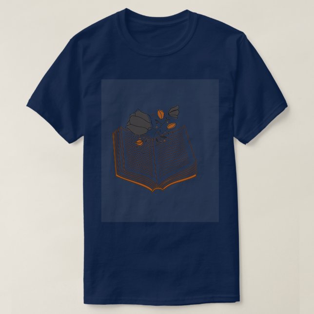 T-shirt fleurs poussant à partir du livre 2021 (Design devant)