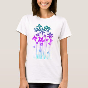T-shirt Fleurs rétro