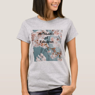 T-shirt Fleurs roses 50 Tons de Gris Fabuleux