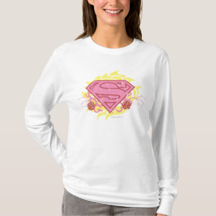 T-shirt Fleurs roses de Supergirl
