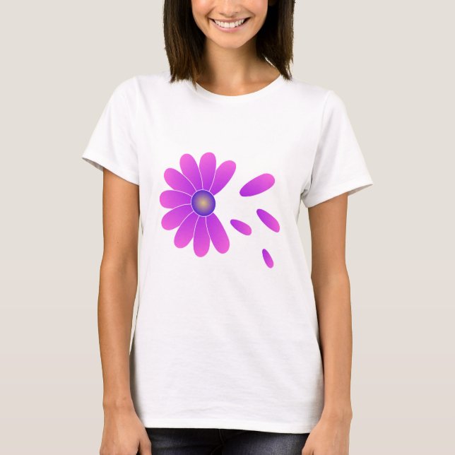 T-SHIRT FLEURS ROSES TEE (Devant)