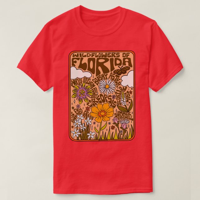 T-shirt Fleurs sauvages de Floride (Design devant)