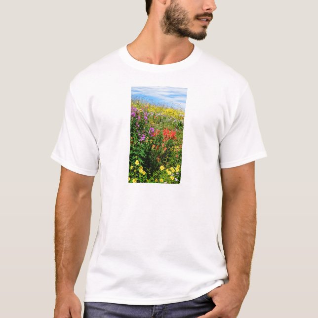 T-shirt Fleurs sauvages des Rocheuses (Devant)