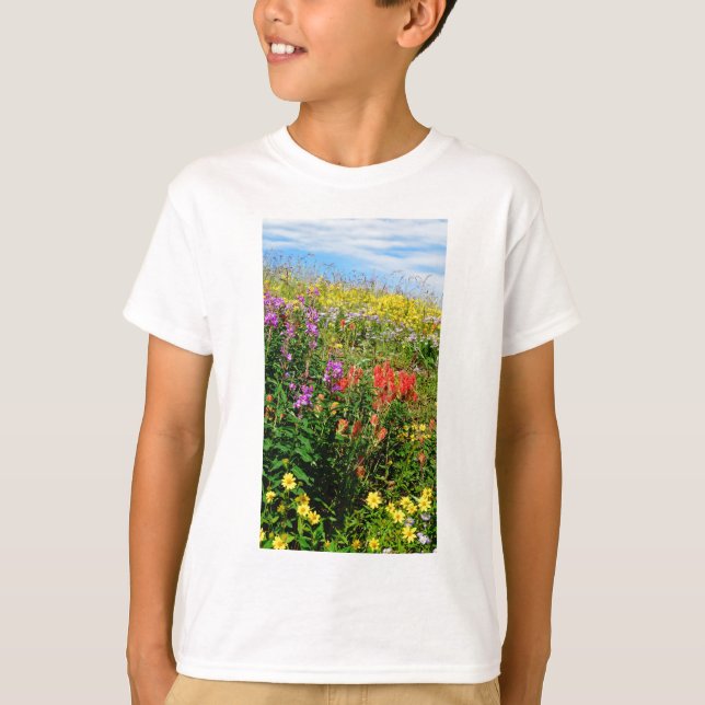 T-shirt Fleurs sauvages des Rocheuses (Devant)