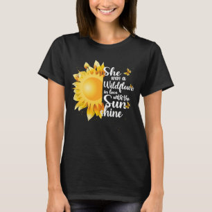 T-shirt Fleurs sauvages d'été et soleil