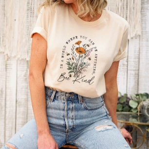 T-shirt Fleurs sauvages vintages Poppy Be Genre Unisex